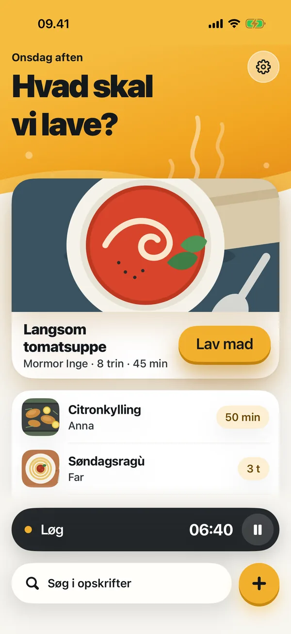 Cookside skærmbillede