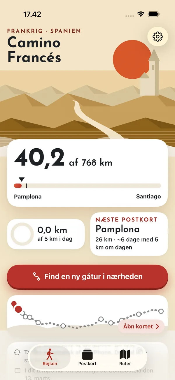 Longwalk skærmbillede